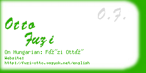 otto fuzi business card